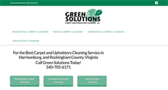 Desktop Screenshot of greensolutionscleaning.net