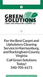 Mobile Screenshot of greensolutionscleaning.net